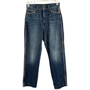 Banana Republic High Rise Vintage Straight Dark Wash Jeans 26P Western Cowgirl